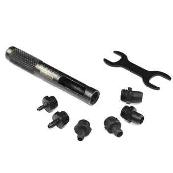 

LAOA Home Useful Heavy Duty Hollow Punch Tool Kit for Leather Plastic Wood Belt Hole Punch with 6pcs Punch Heads