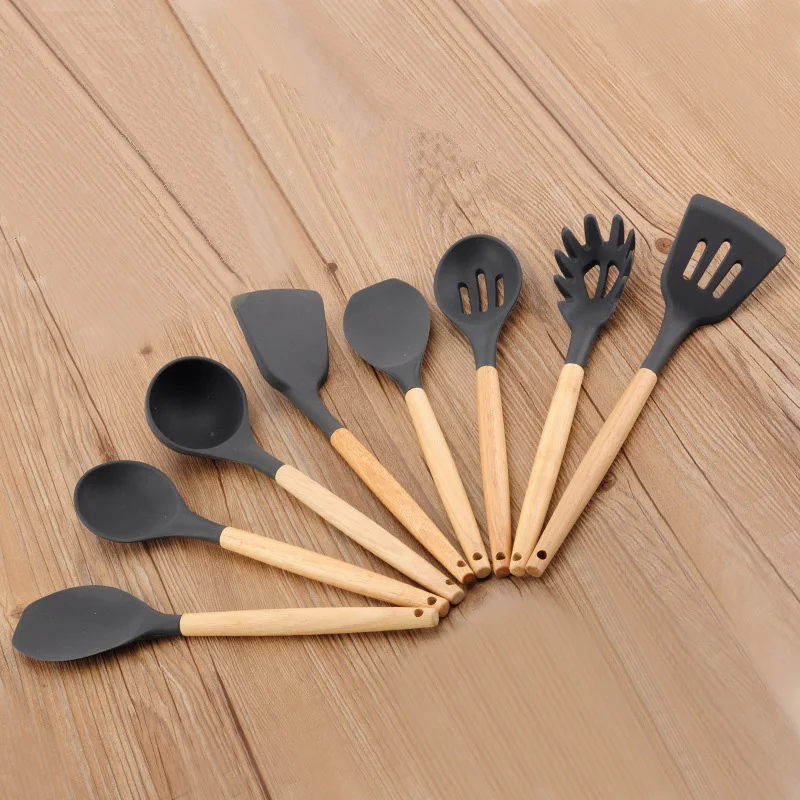 

Silicone Spatula Heat-resistant Soup Spoon Non-stick Special Cooking Shovel Kitchen Tools Accessories High Quality