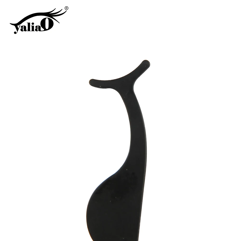 YALIAO False Eyelash Tweezers Fake Eye Lash Applicator Eyelash Extension Curler Nipper Auxiliary Clip Clamp Makeup