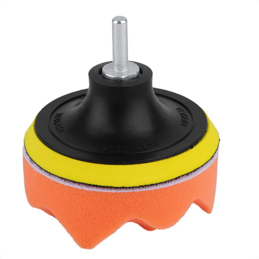 4 Inch Buffing Pad Auto Car Polishing Sponge Wheel Kit With M10 Drill