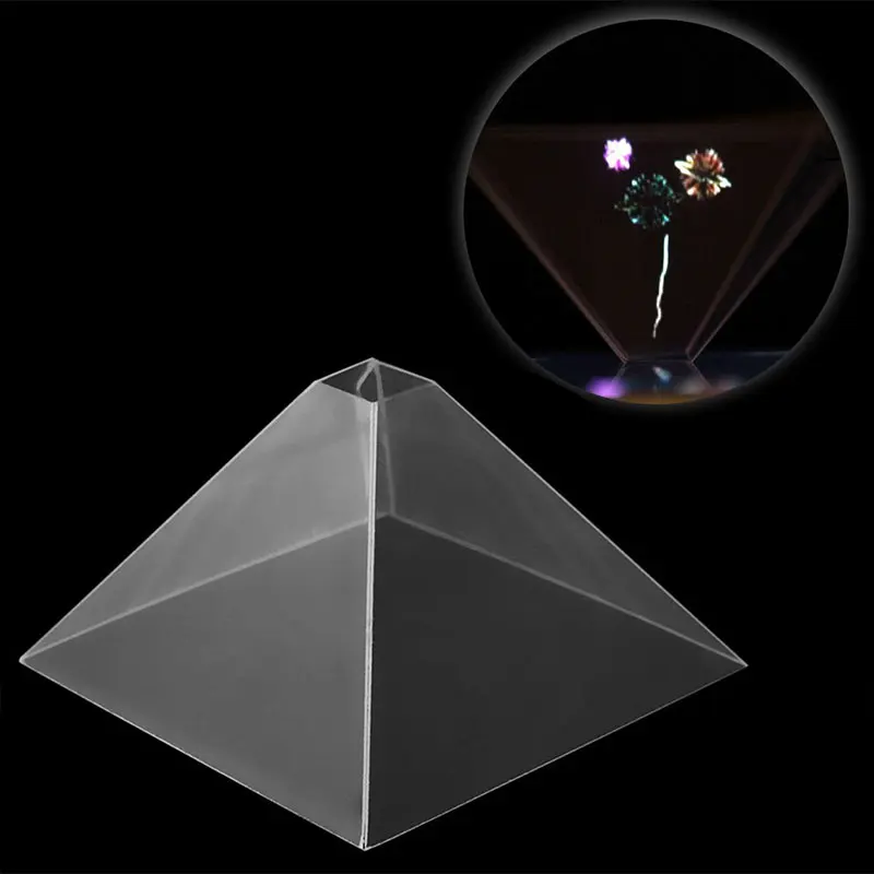 3D Holographic Hologram Display Pyramid Projector Video For 3.5-6.5\