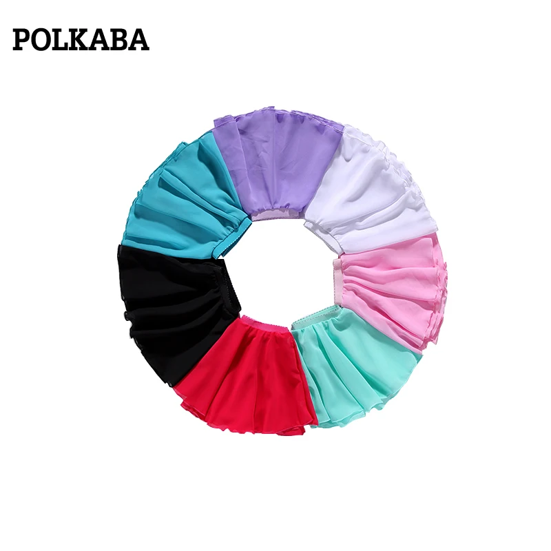 

Girls Chiffon Skirt Ballerina Pettiskirt 1 Layer Turquoise Children Ballet Dance Skirts for Party Dance Princess Girl Miniskirt