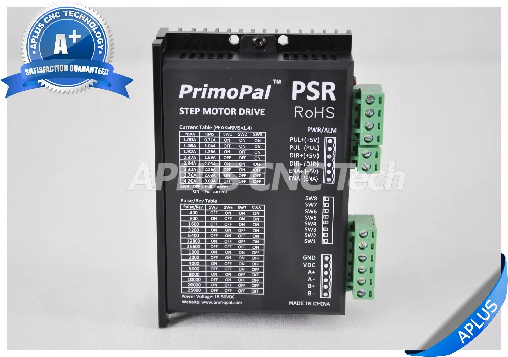1 осевой шаговый двигатель NEMA 23 212oz in и драйвер PSR5042 36В комплект питания|motor