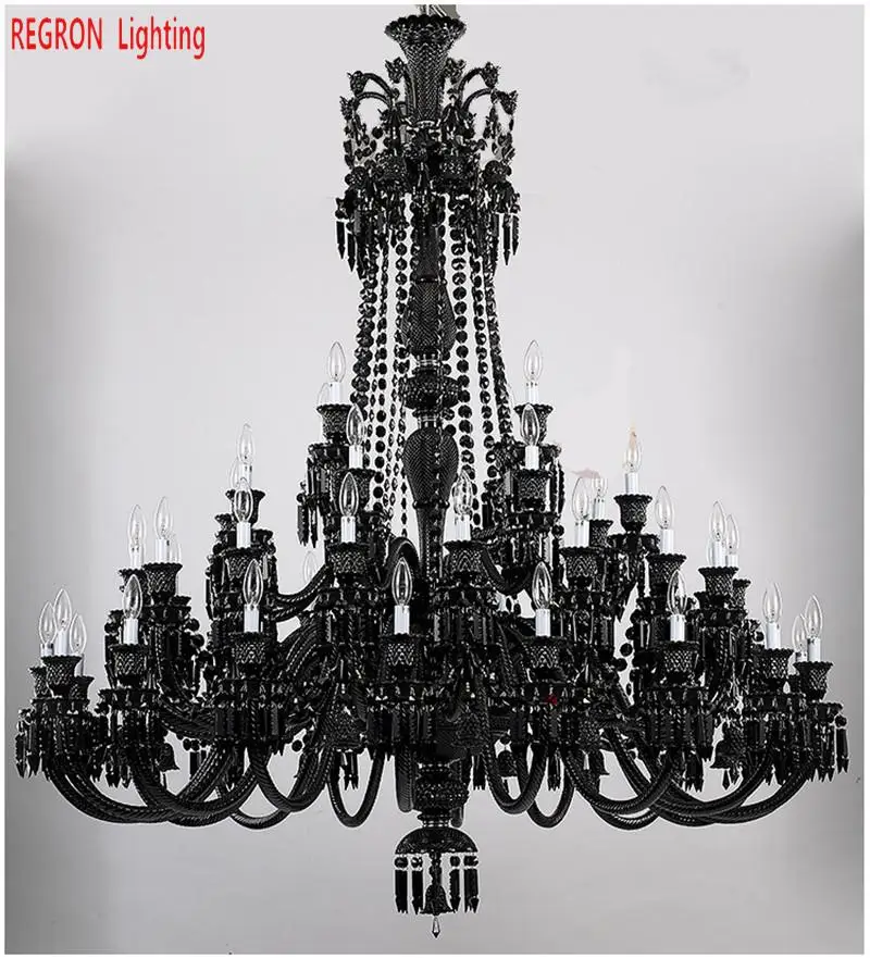 Большая люстра для церковного зала led lustre cristal современный 44 шт. хрустальная
