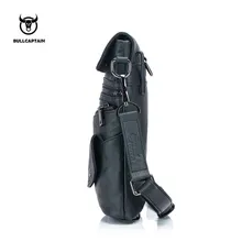 BULLCAPTAIN, новинка, брендовая, гарантированное качество, нагрудная сумка, мужская, застежка, натуральная кожа, сумки, одноцветные, винтажные, сумки-мессенджеры для мужчин
