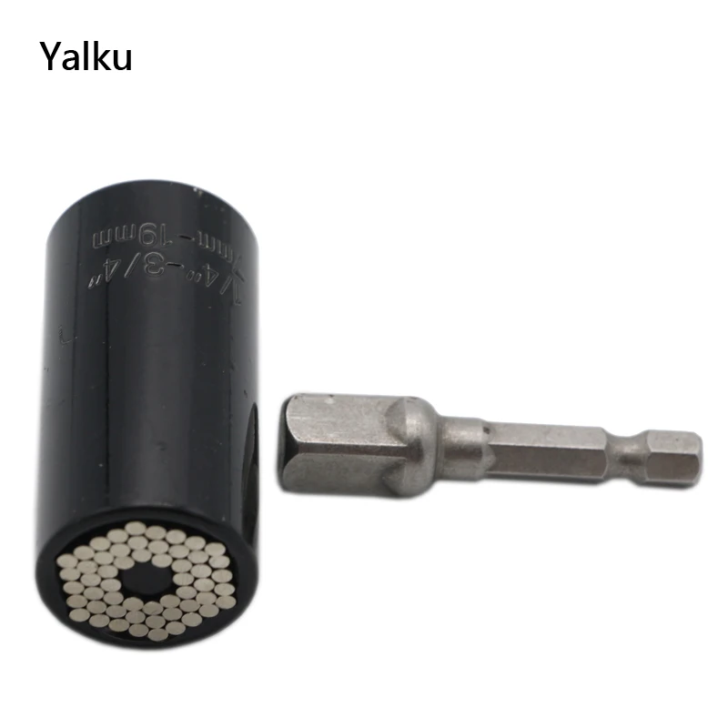 Yalku Power Drill Bit Magic Spanner Drill Multi Function Universal Ratchet Socket 7-19mm Adapter Car Hand Tools Repair Kit Yalku Power Drill Bit Magic Spanner Drill Multi Function Universal Ratchet Socket 7-19mm Adapter Car Hand Tools Repair Kit