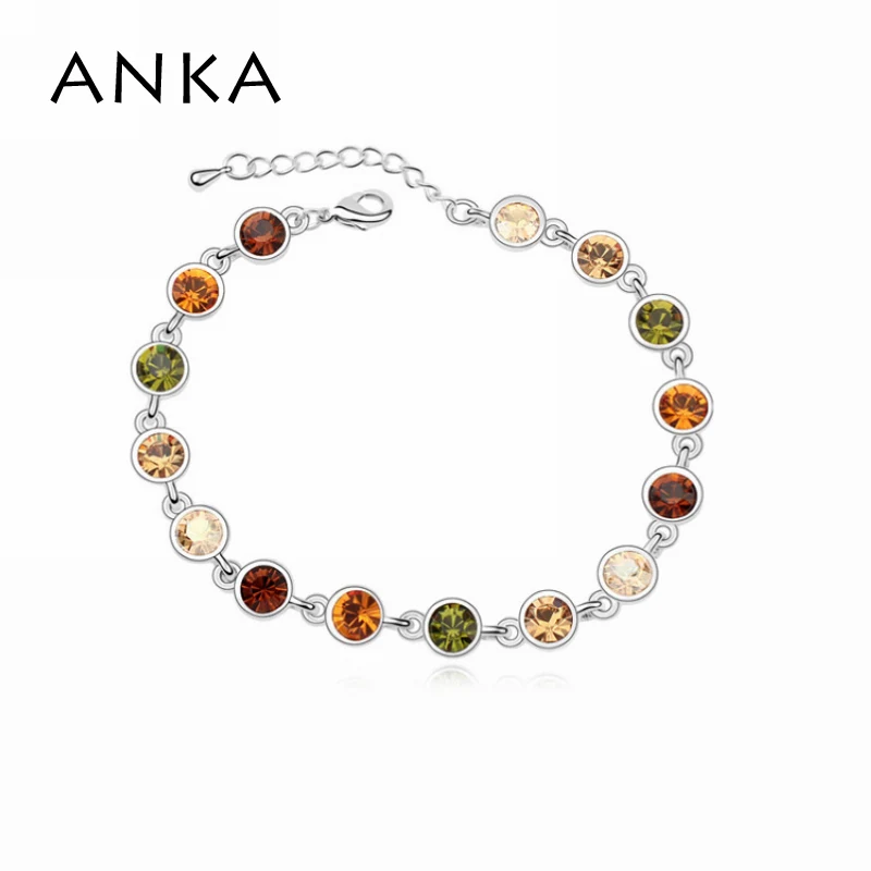 

ANKA new charm crystal bracelets for women bracelet fashion round crystal main stone crystals from Austria #100303