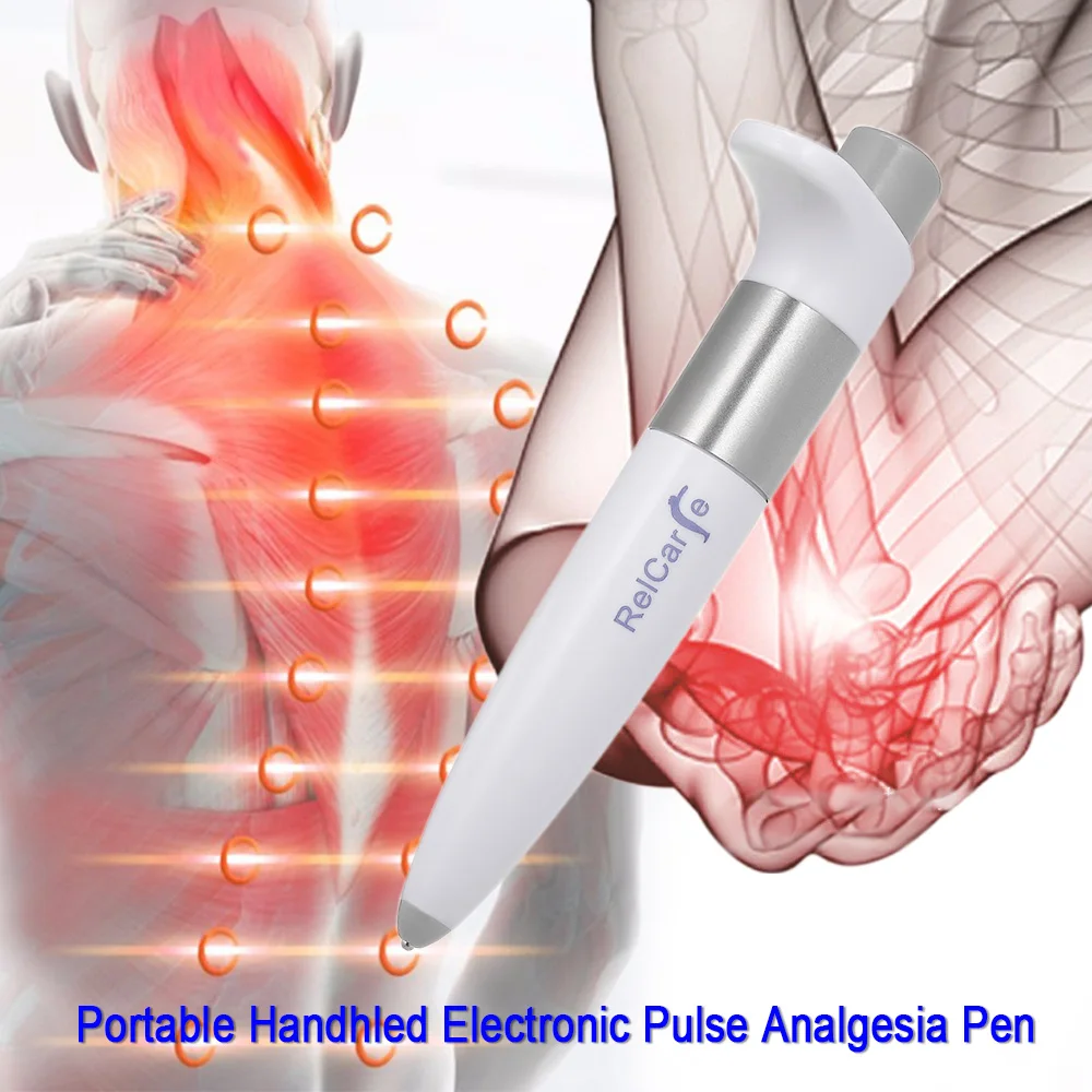 Pulse Analgesia Pen Portable Handhled Electronic Body back neck Massage Pain Relief Acupuncture Point Massager Pen Parent Gift