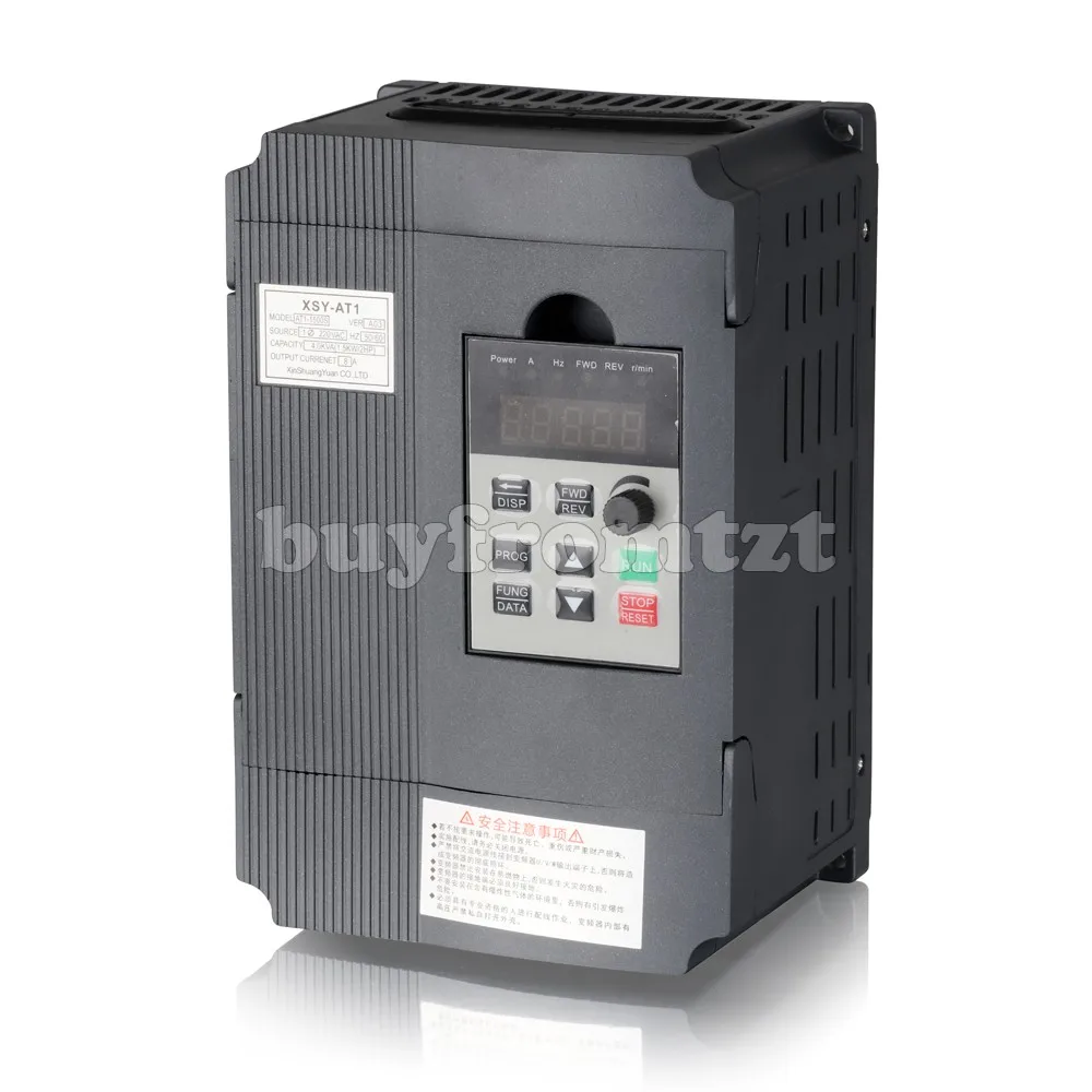 

220V 1.5KW VFD Single Phase Input Variable Frequency Drive Three Phase Output AT1-1500S