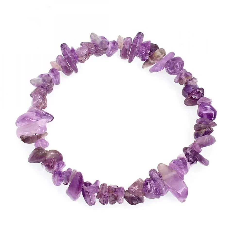 

Polished natural sand abundant natural stone charm bracelet for women to create elastic bracelet