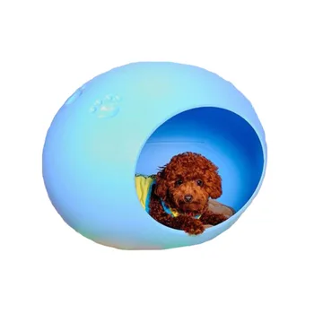 

SUFEILE Oval eggs Dog Nest Puppy Cat Bed Pet Tent Fleece Warm pet House ABS Material Kennel Pet Products Dog cat house SE13