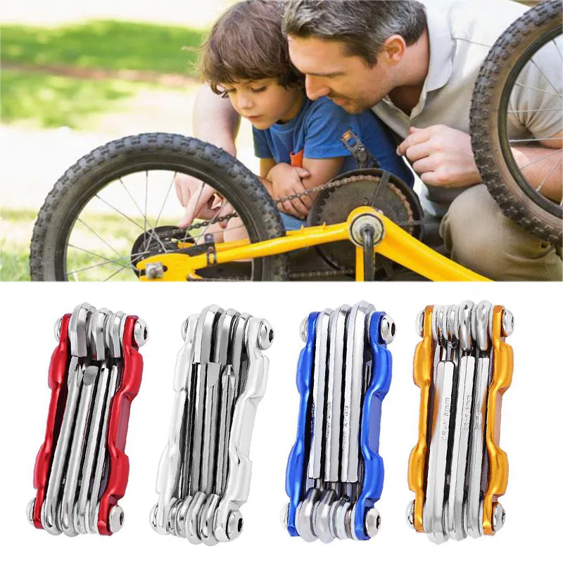 

7 in 1 Bicycle Tools Sets Hex Multi Repair Tool Bicycle Spoke Wrench Mountain Mountain Cycle Screwdriver Bike Tool Kit