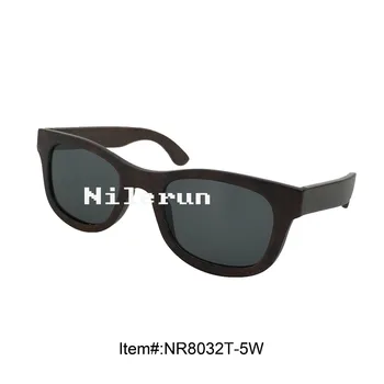 

high quality black wooden sunglasses
