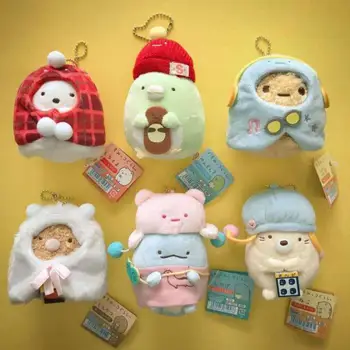 

Japanese Sumikko Corner San-X Doll Corner Bio Winter Cape Handheld Biological Shawl Animal Plush Toy Pendant Baby kid Girls Gift