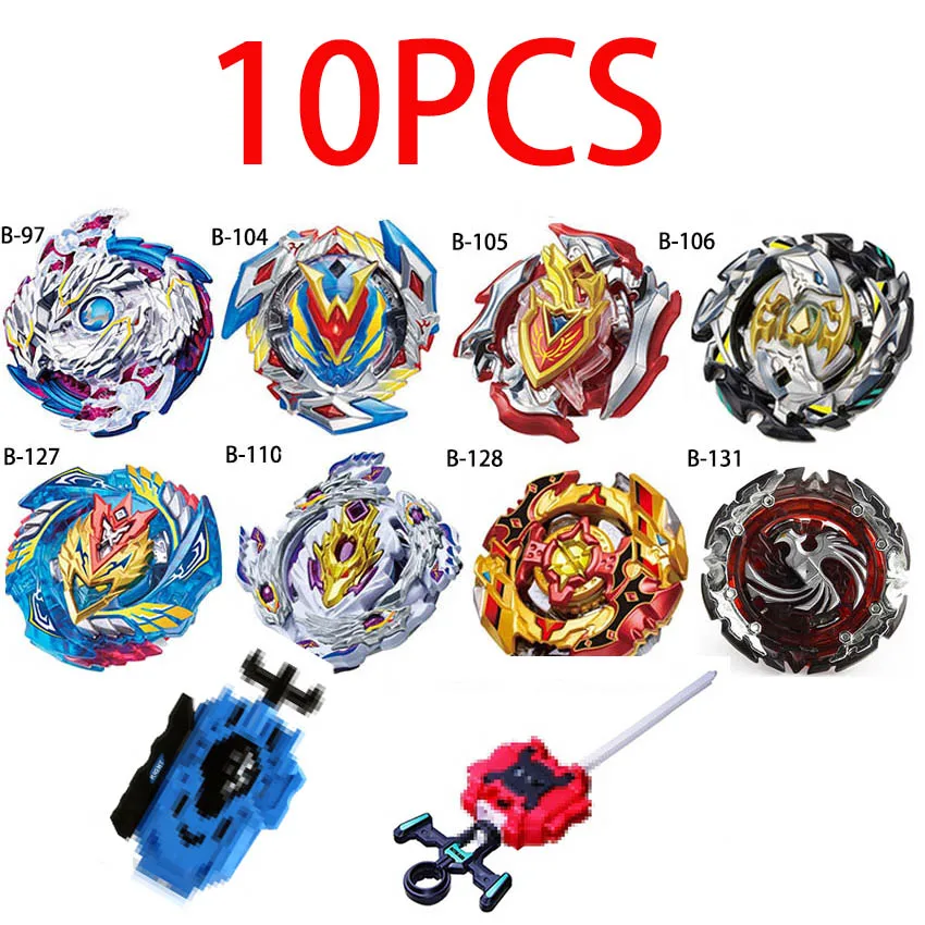 Новые пусковые устройства Beyblade Toupie Bayblades металлические черные пусковые установки bey blade Bey blade игрушки для детей - Цвет: 10pcs