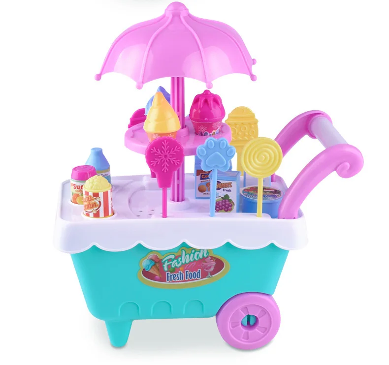 Новая детская тележка для имитации конфет мороженого, умные игрушки для девочек