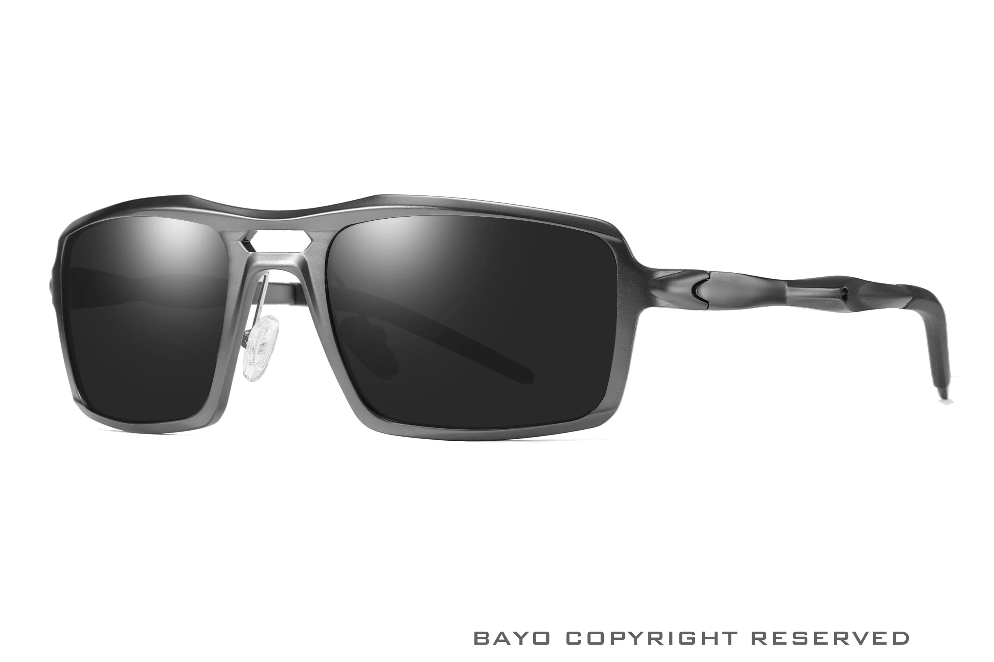 

BAYO MENS CLASSIC SUNGLASSES POLARIZED ALUMINIUM UV 400 DRIVING EYEWEAR