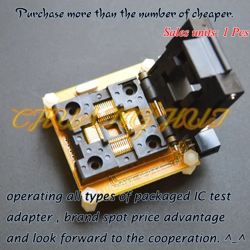 ИС-тестер TQFP44 QFP44 тестовый сокет для AVR ISP/JTAG mega16 mega32 mega164 адаптер | Компьютеры и