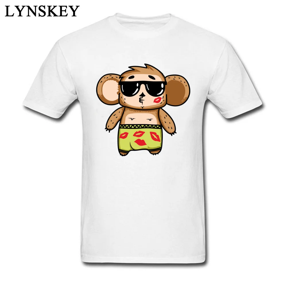 Casual Autumn Cheburashka Party Tops Tees 2017 Fashion O Neck Short Sleeve 100% Cotton Men T-Shirt Normal Tee-Shirts white