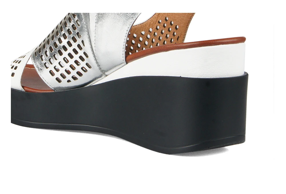 BALLEI/роскошные женские модные сандалии; удобная обувь без застежки из высококачественной натуральной кожи на платформе; повседневные мягкие сандалии в винтажном стиле; S91