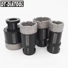 DT-DIATOOL 4pcs Dry Diamond Drilling Hole Saw M14 thread Core Bits for Ceramic Tile Drill Bits Granite Marble Dia 25/32/38/45mm diatool diameter 40mm vacuum brazed diamond drilling core bits with 10mm diamond height hole saw granite marble ceramic