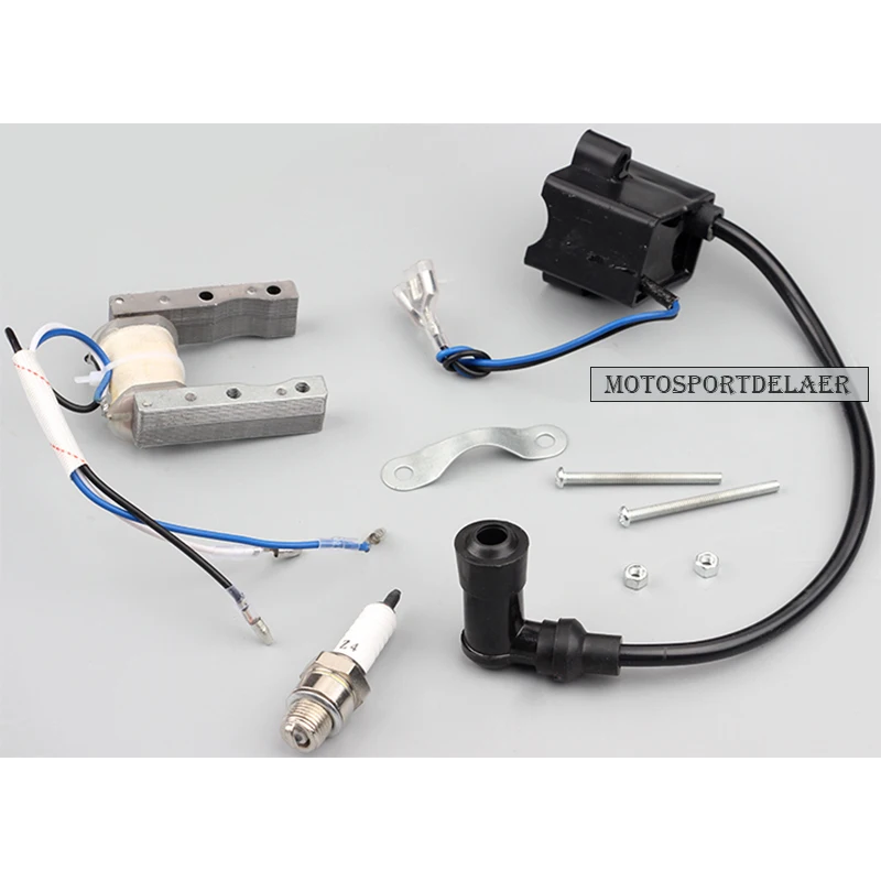 CDI катушка зажигания магнето для моторизованного 49cc 66cc 80cc двигатель велосипед свечи зажигания аксессуары для двигателя велосипеда