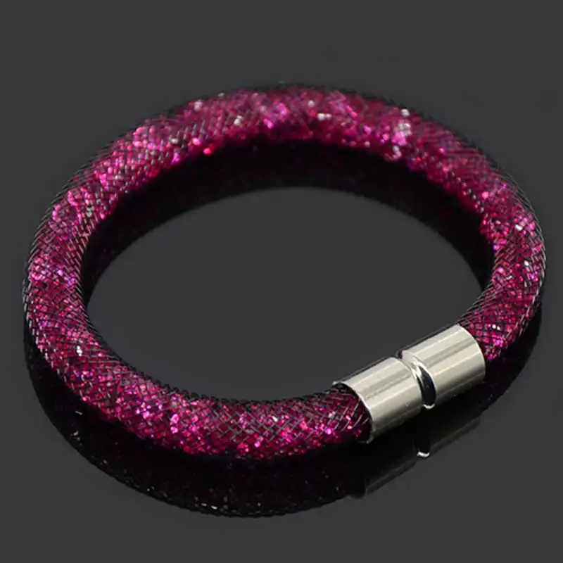 New Fashion font b Women b font Crystal font b Bracelet b font Single Mesh Net