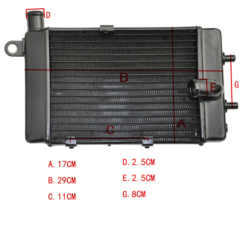 

LOPOR Motorcycle Radiator For Aprilia TUONO1000 RSV1000 TUONO 02-05 Motorcycle Parts Left Aluminium Replacement Engine Cooling