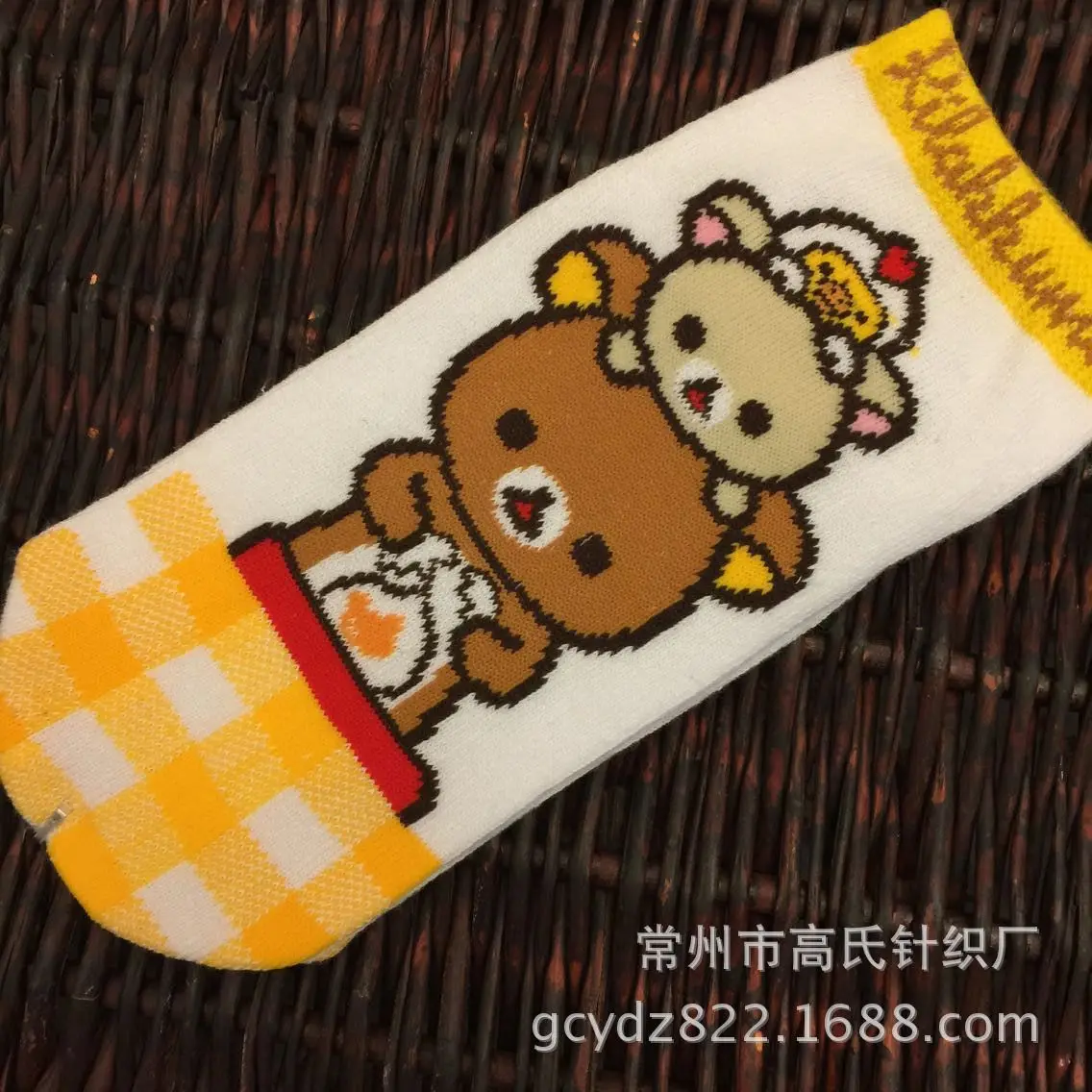 Мультяшные носки с принтом Rilakkuma korilakkuma Kiiroitori милые забавные новинки harajuku сельский ветер повседневные мягкие удобные весна-лето - Цвет: 1