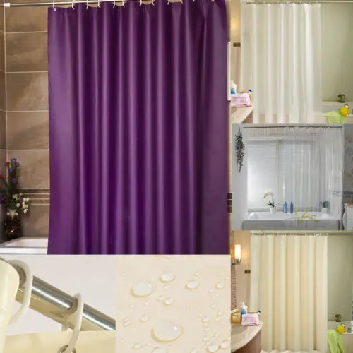 

US Waterproof Bathroom Shower Curtain Fabric Animal Printing Tree Landscape Hot