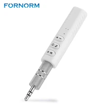 FORNORM 3,5 мм Музыкальный bluetooth-ресивер автомобильный аудио-приемник адаптер AUX Hands free для автомобильного динамика зажим для наушников