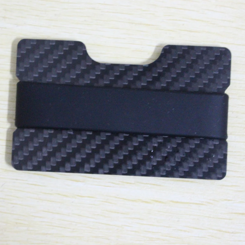 

Carbon Fiber Credit Card Holder Ultralight Minimalist Wallet EDC Wallet Clip One Slim Front Pocket Wallets