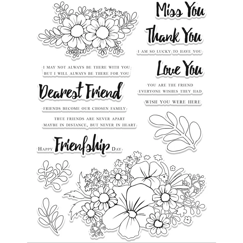 

Blooming Flower Metal Cutting Dies and Clear Stamps Scrapbooking New 2019 Die Cuts for Card Making Fustelle Craft Dies Stitch