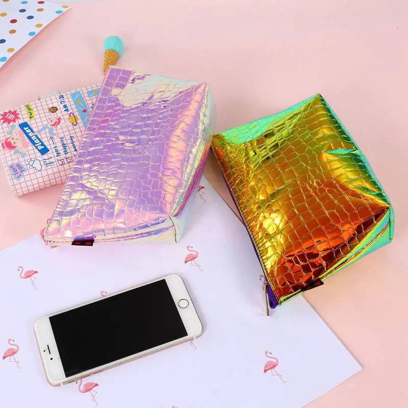 New Arrive Stone Pattern Cosmetic Bag Casual Laser Makeup Bag Clutch Necessarie Portable Zipper Waterproof Make Up Box New Arrive Stone Pattern Cosmetic Bag Casual Laser Makeup Bag Clutch Necessarie Portable Zipper Waterproof Make Up Box