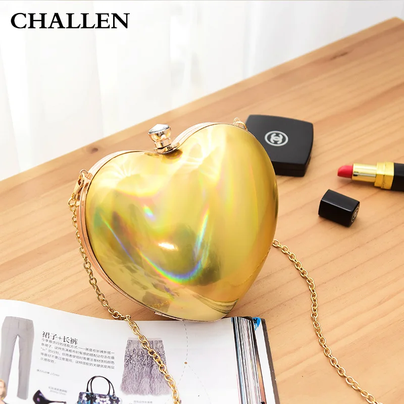 

2016 fashion lady Mini Cordate bag Handbag evening bags Sweet hand shoulder messenger bag woman
