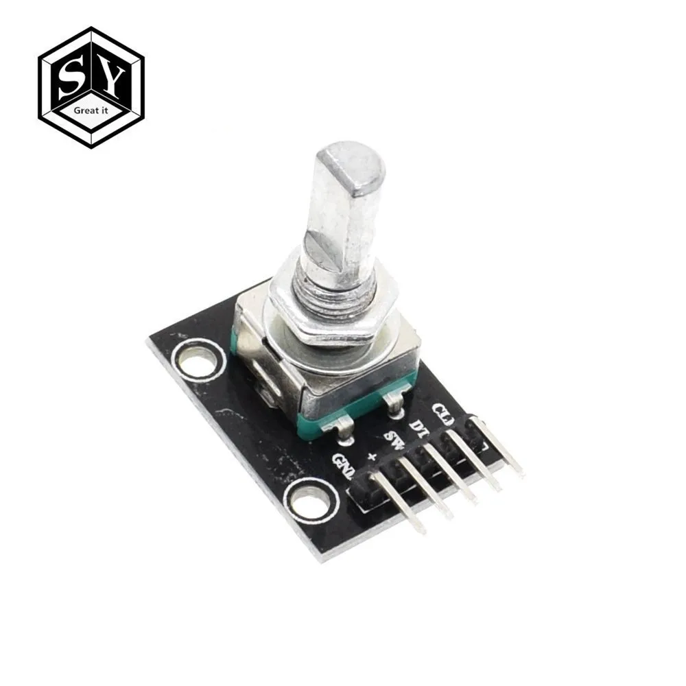 

1PCS Grear IT 360 Degrees Rotary Encoder Module For Arduino Brick Sensor Switch Development Board KY-040 With Pins ky 040