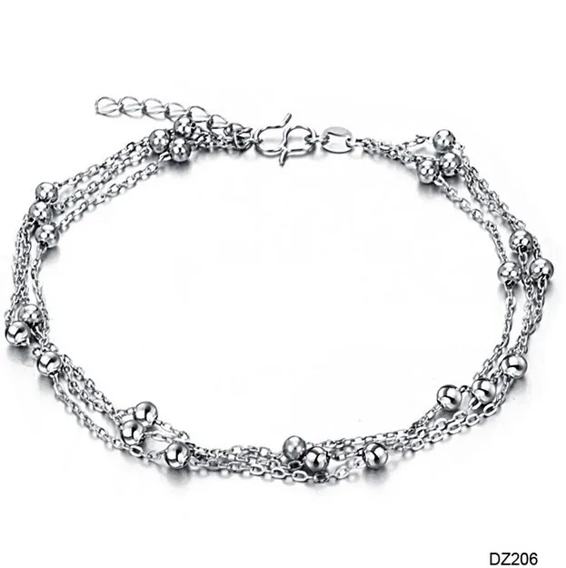 Wholesale Sterling 925 Silver Anklets For Women Fashion Jewelry foot