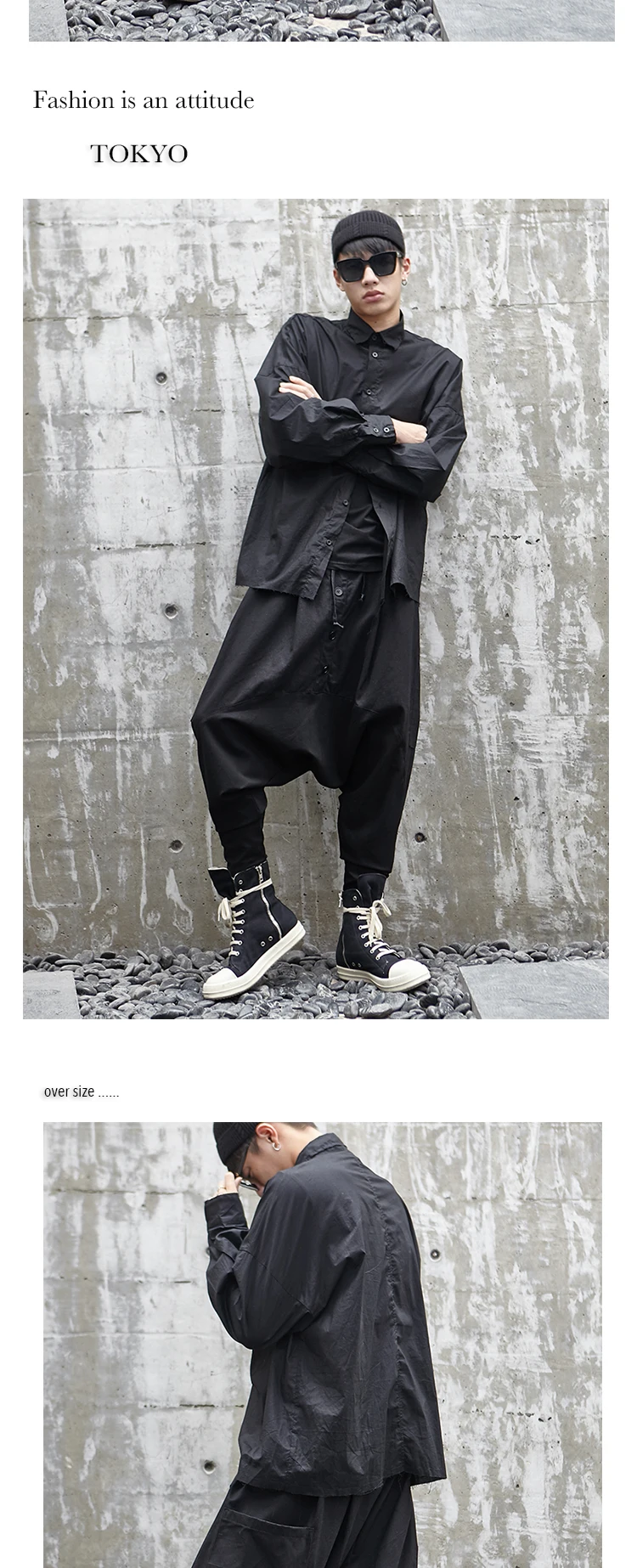 Для мужчин Япония стиль Свободные Повседневное подпушка промежность дамские шаровары мужской уличная хип хоп готические брюки Мужской джоггеры пот