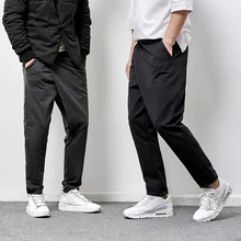 M-6XL! повседневные мужские штаны для молодых людей, мужские брюки для роста, брюки для ног, брюки для восстановления древней моды