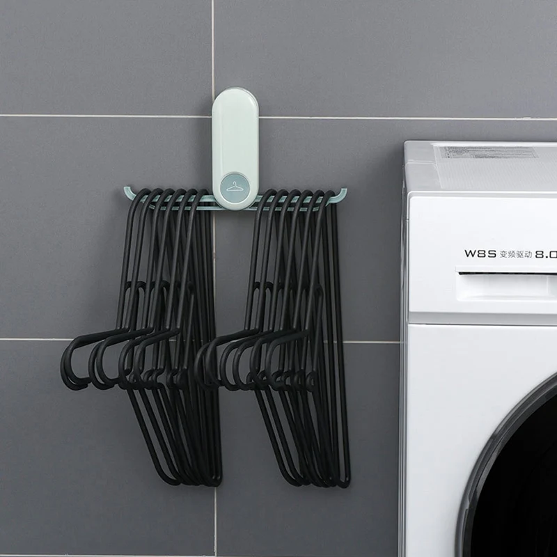 

Baffect Wall Hanging Foldable Hangers Storage Rack Nordic Hanger Storage Holders Multifunctional Bathroom Seamless Hangers Holde