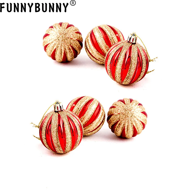FUNNYBUNNY 6 шт Рождественские елочные украшения "Тыква" стиль см рождественские