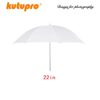 

EDMTON Lightweight 22in 55cm Pro Studio Photography Flash Translucent Soft Lambency Umbrella White Nylon Material Aluminum Shaft