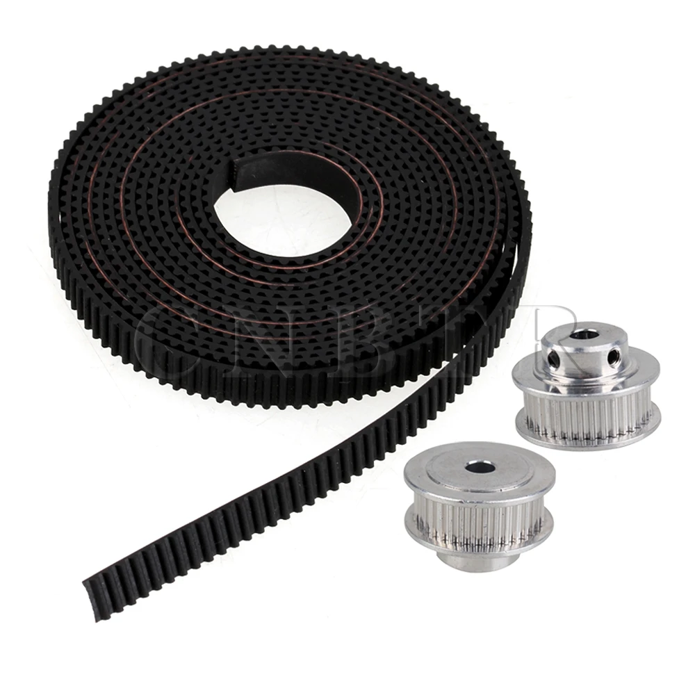 

CNBTR  GT2 36T 5mm Bore Timing Belt Pulley with 2mm Pitch Black Belt for Printer