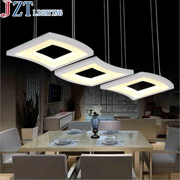 

M Modern Minimalist 3 Copper Restaurant Pendant Lamp Acrylic Bedroom Living Room Table Led Creative Restaurant Table Lamp