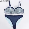 Hot Elegant luxury and romantic bra set for women 1/2 trace + lace push up sexy underwear sets 5 color bra and panty set ► Photo 3/5