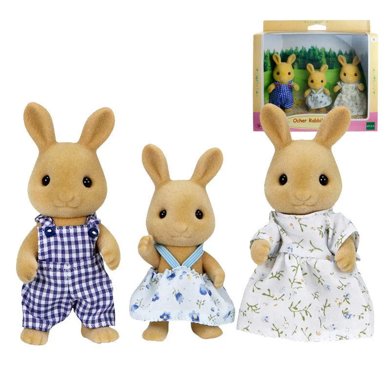 Sylvanian Families кукольный домик пушистая фигурка животного Семейный комплект кролик/медведь/собаки/белки/кошка/овца/обезьяна новинка