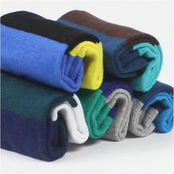 

FRALOSHA 2019 New Men Cotton Socks Male Happy Warm Socks Stripes Socks Men's Colorful Series For Four Seasons Long Socks RP1521