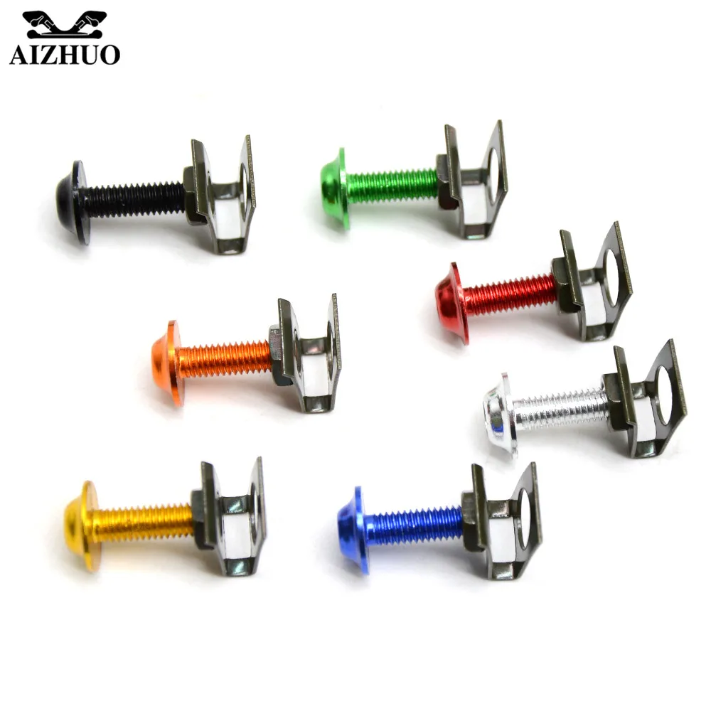 5pcs 6mm Universal Motorcycle Fairing Bolts FOR yamaha MT -09 mt09 SJ6N XJ6 FZ6 SJ6S FZ6S FZ6 FAZER KAWASAKI ZX9R ZX10R ZZR ZXR