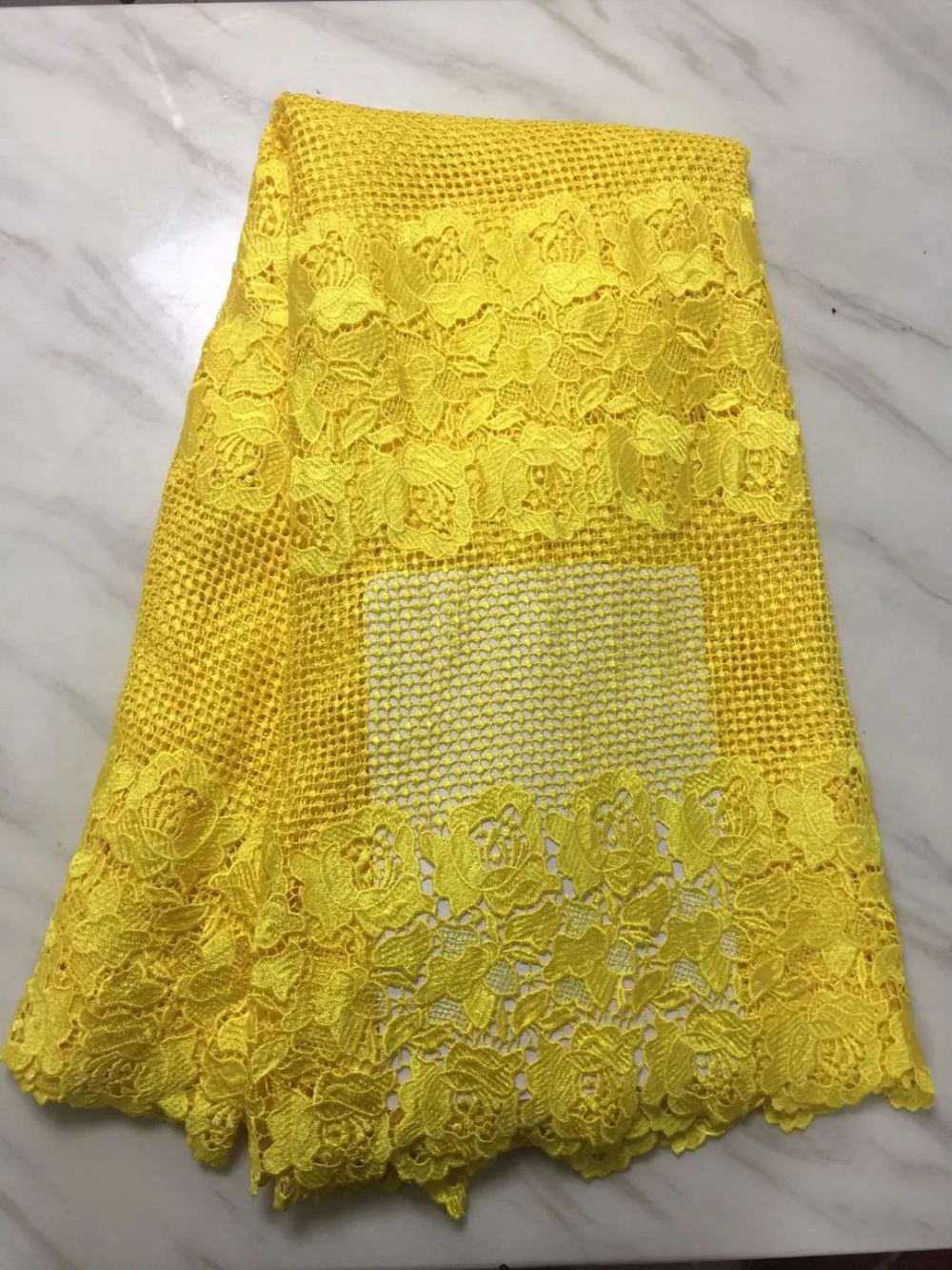 

newcoming water soluble lace for sewing latest high quality African pure colour guipure 5yards lace fabric F16DE272