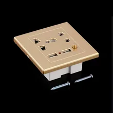 1 шт. двойной USB электрическое настенное зарядное устройство док-станция розетка панель питания пластина по всему миру магазин